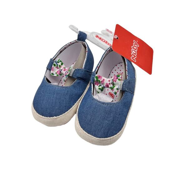Nuby Infant Boy Baby Shoes Sz 6-12M - Picture 1 of 6